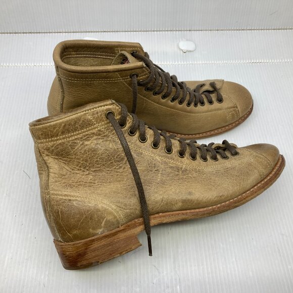 WALK OVER VINTAGE COLLECTION U.S.A.brown lace up women monkey boots sz 6 M - Picture 2 of 6